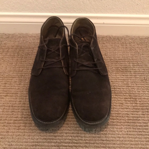 Brown suede casual boots - Picture 1 of 2